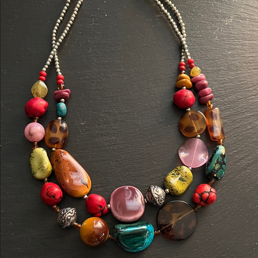 Multicolor bohemian Beaded Necklace!
Colorful, tropical